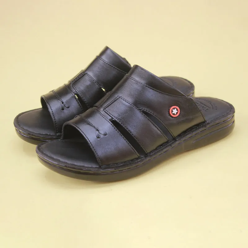 Black medicated slippers