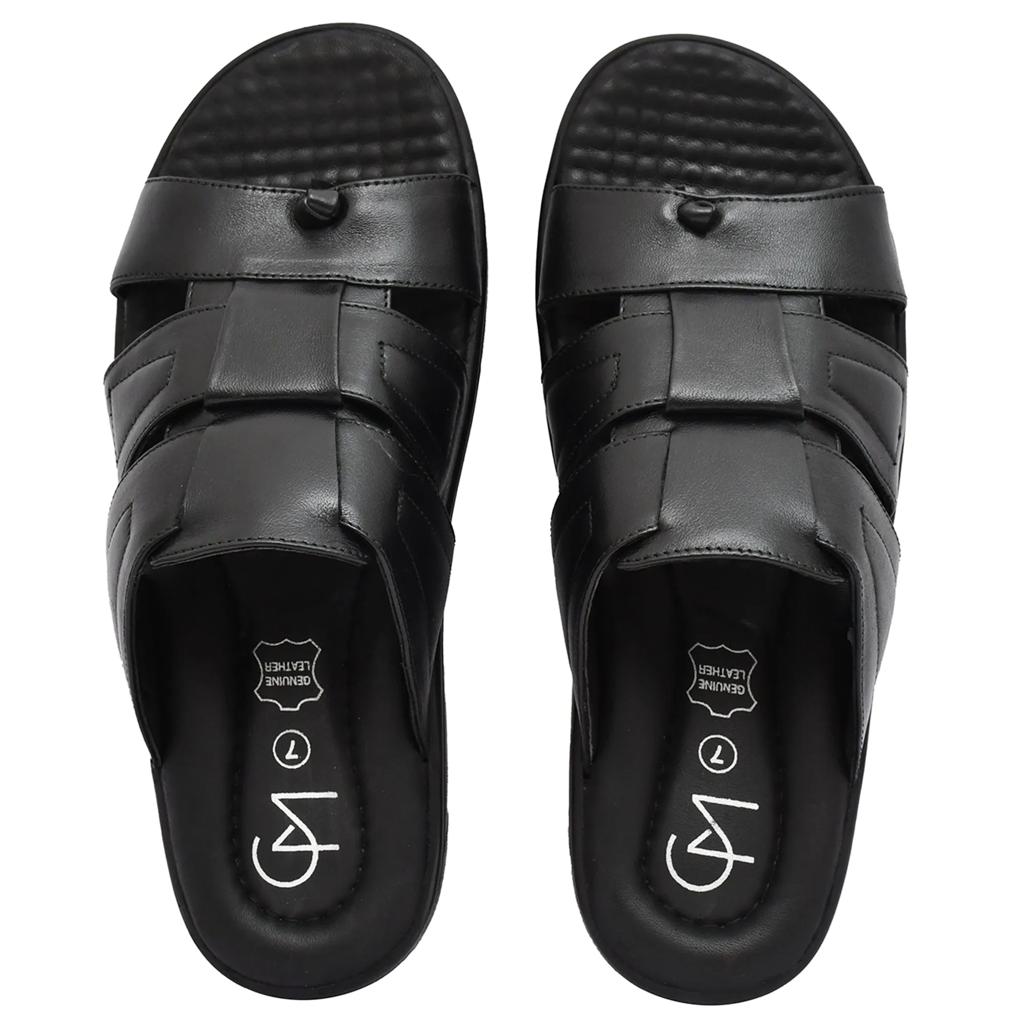 Comfortable &amp; Stylish Black Leather Slippers for Men | Country Maddox