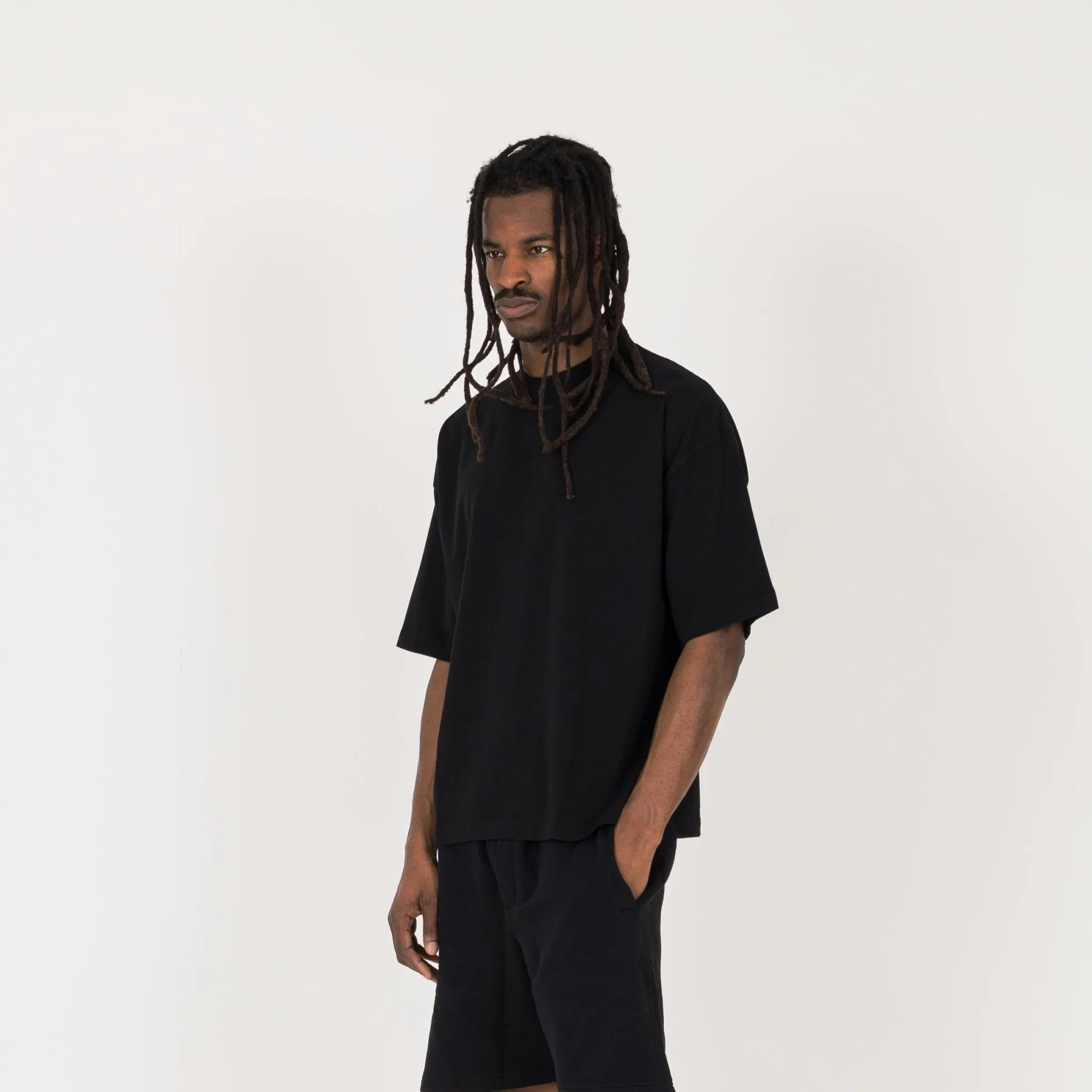 Cropped T-Shirt - Black