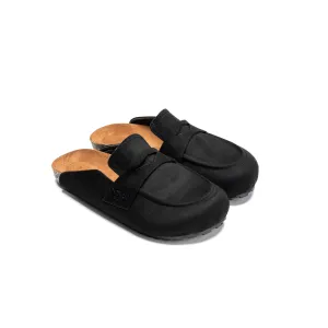 Leopard Luxe Clogs - Black