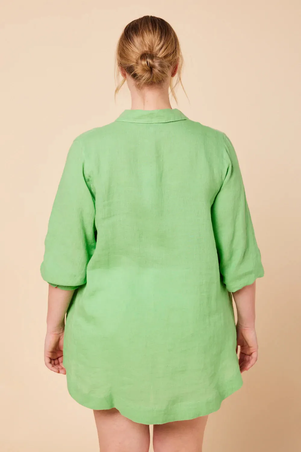 Oversized Boyfriend Shirt (Lime)