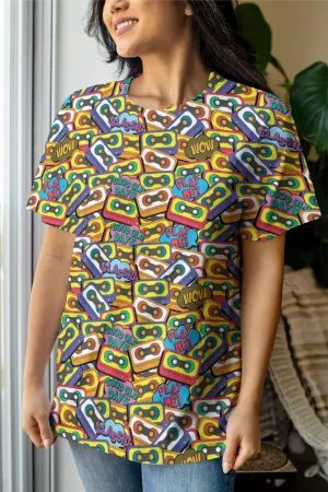 Retro Cassette tape Pop Art Women's Printed T-Shirt