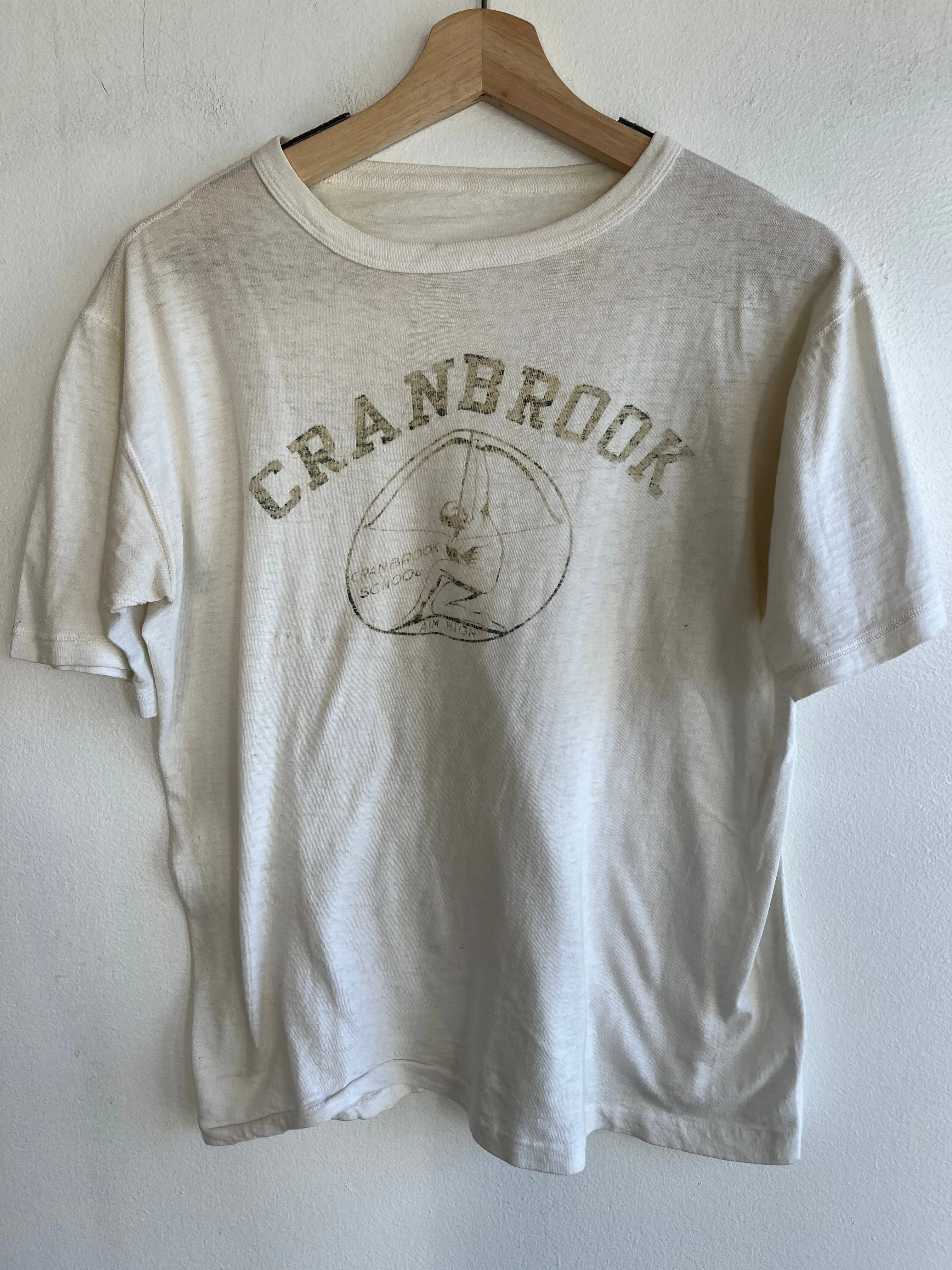 Vintage 1940s Cranbrook School T-Shirt