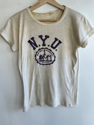 Vintage 1940s New York University T-Shirt