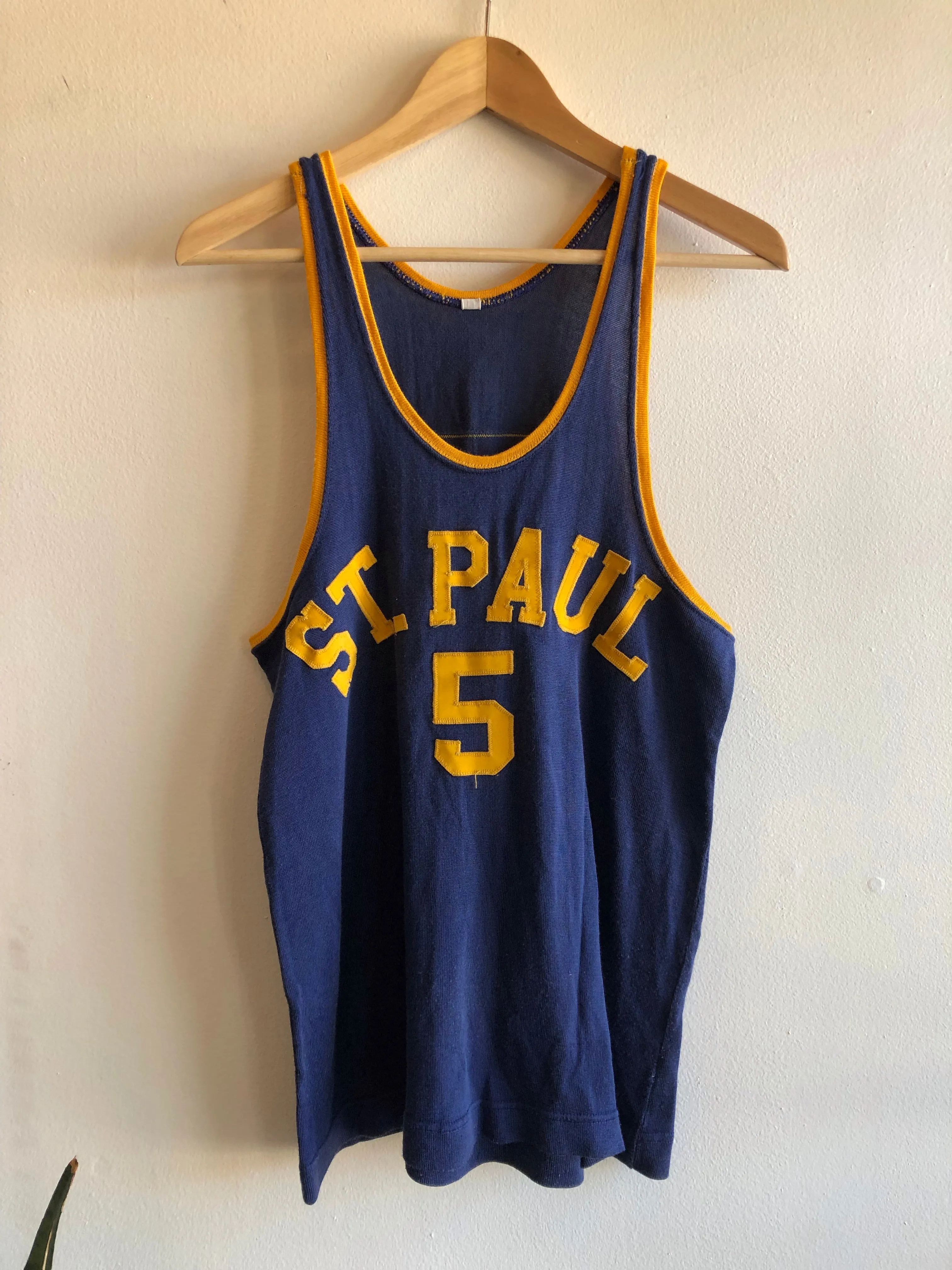 Vintage 1940s St. Paul Basketball Jersey