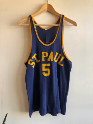 Vintage 1940s St. Paul Basketball Jersey