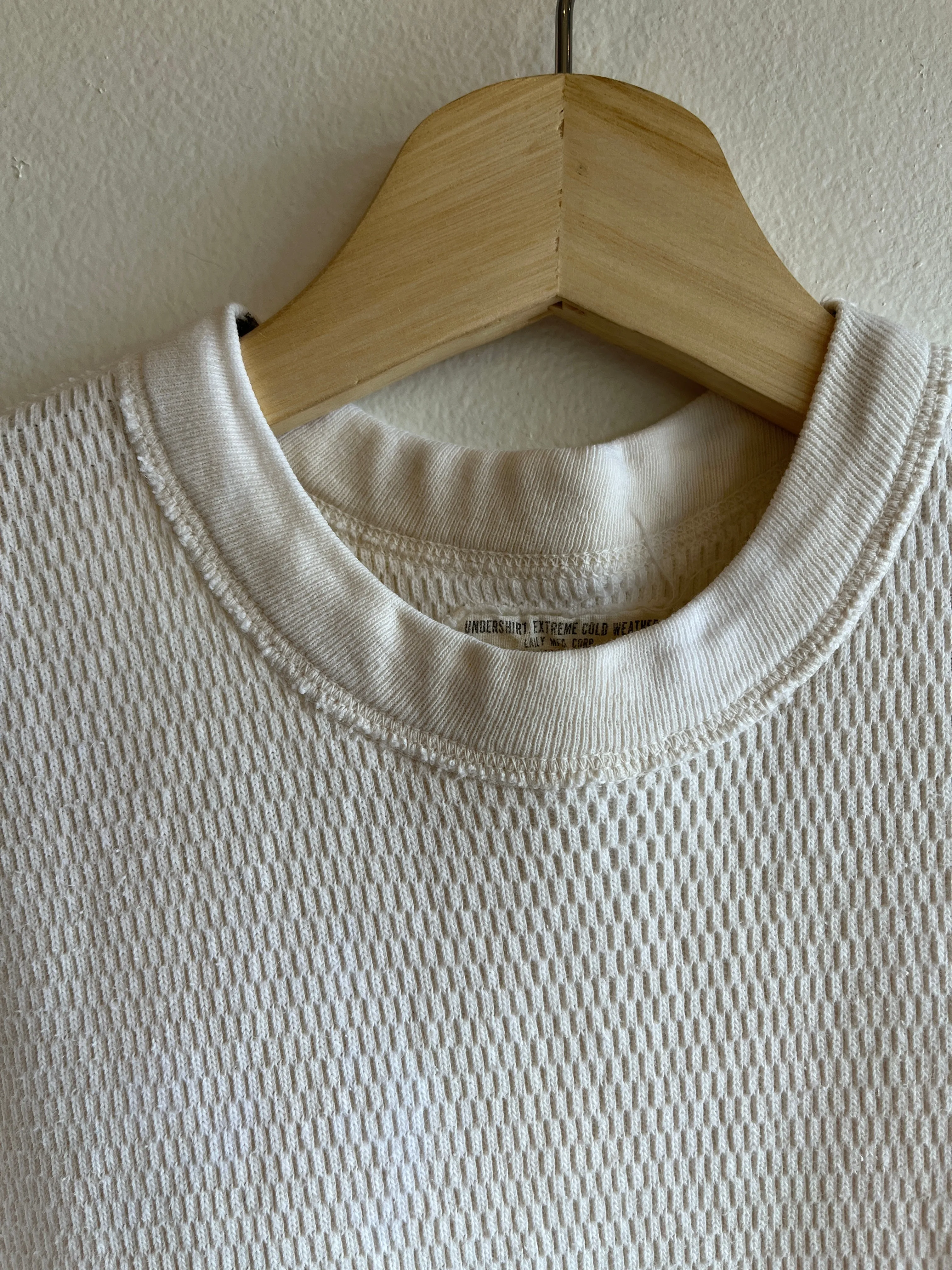 Vintage 1970s Military Issue Thermal Shirt