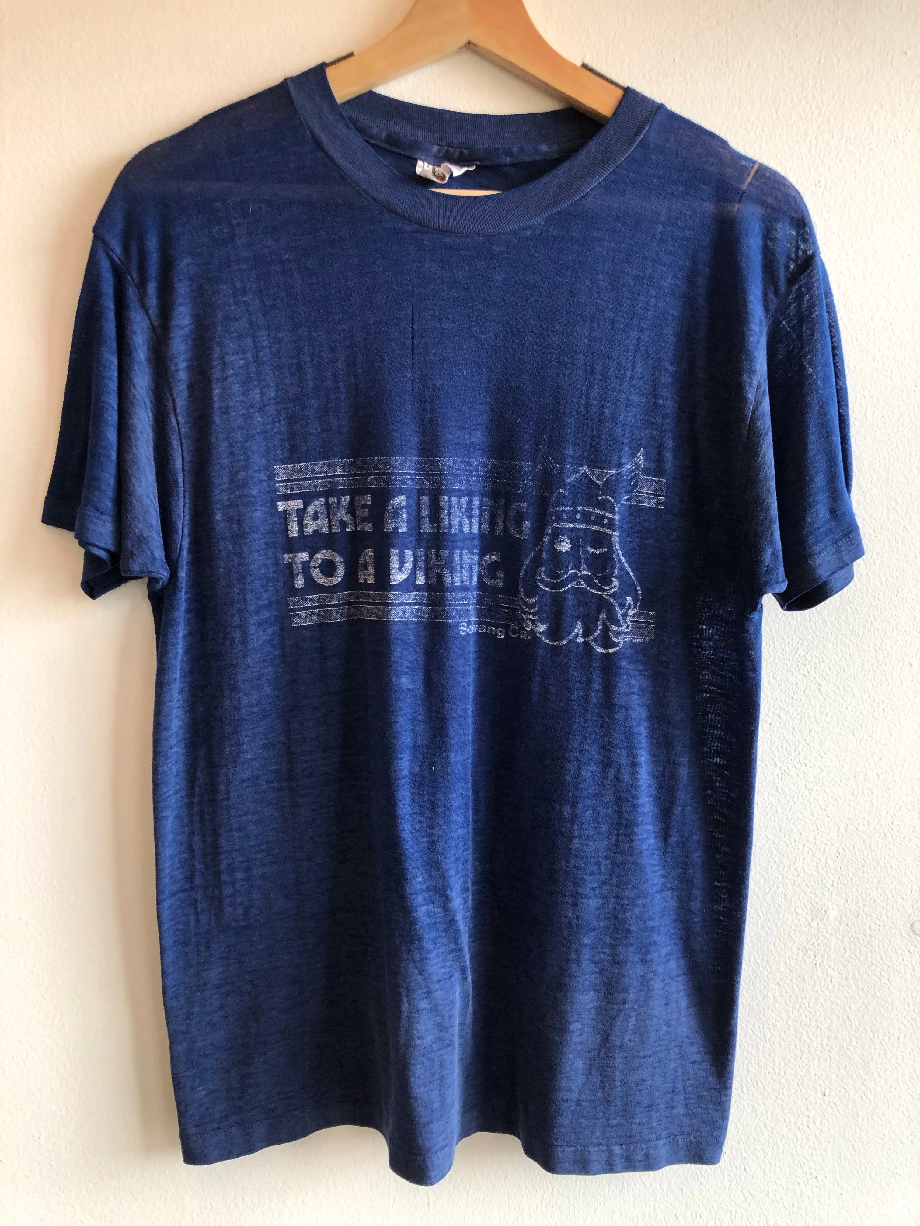 Vintage 1970s Paper-Thin Viking T-Shirt