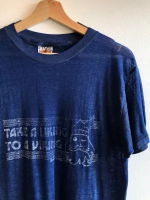 Vintage 1970s Paper-Thin Viking T-Shirt