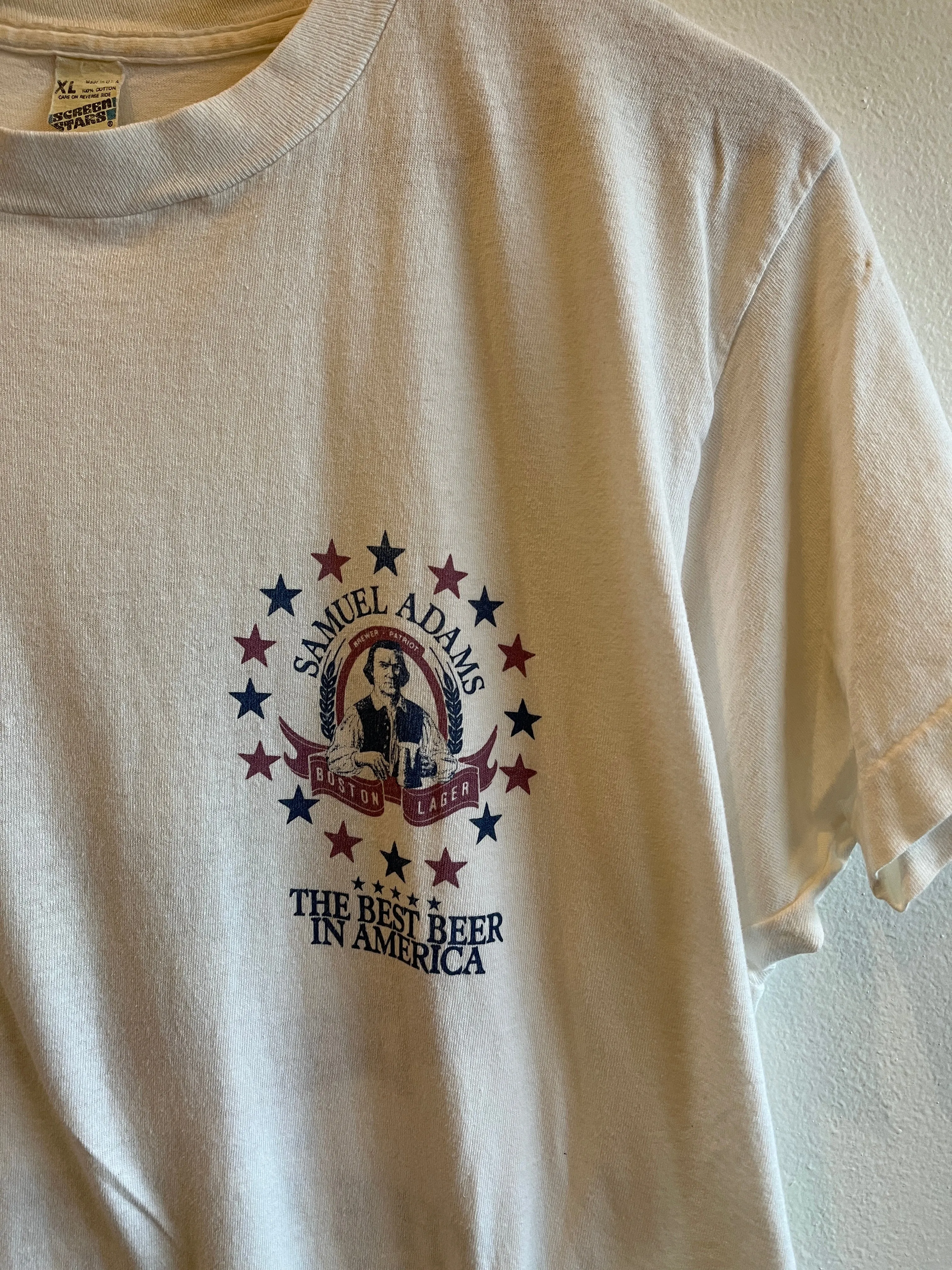 Vintage 1980s Samuel Adams Beer T-Shirt